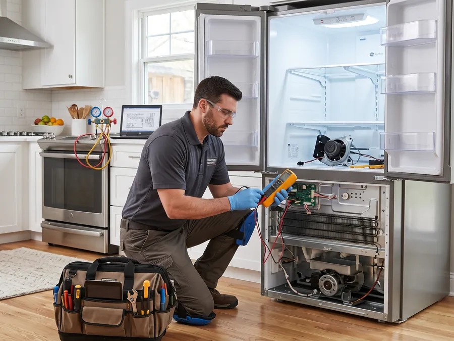 Appliance Repair service in progress