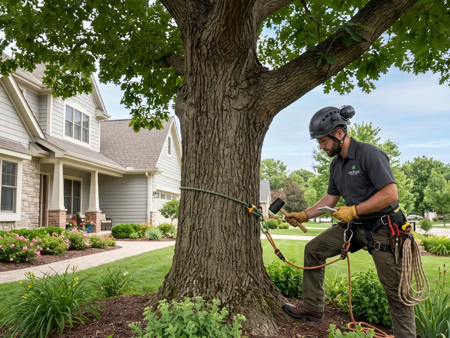 Tree Removal service in progress